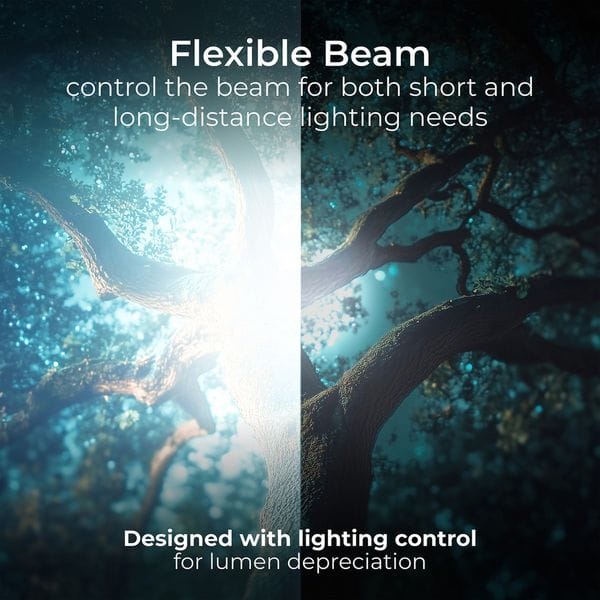 Luceco 9W Multi-Focus LED Torch | High-Power Rechargeable Flashlight - Image 5