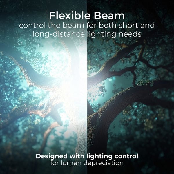 Luceco 6W Multi-Focus LED Torch | Adjustable Rechargeable Flashlight - Image 5