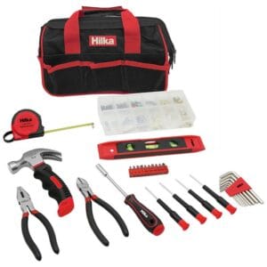 Hilka 30-Piece Home Tool Kit | Essential DIY Tools with Carry Case